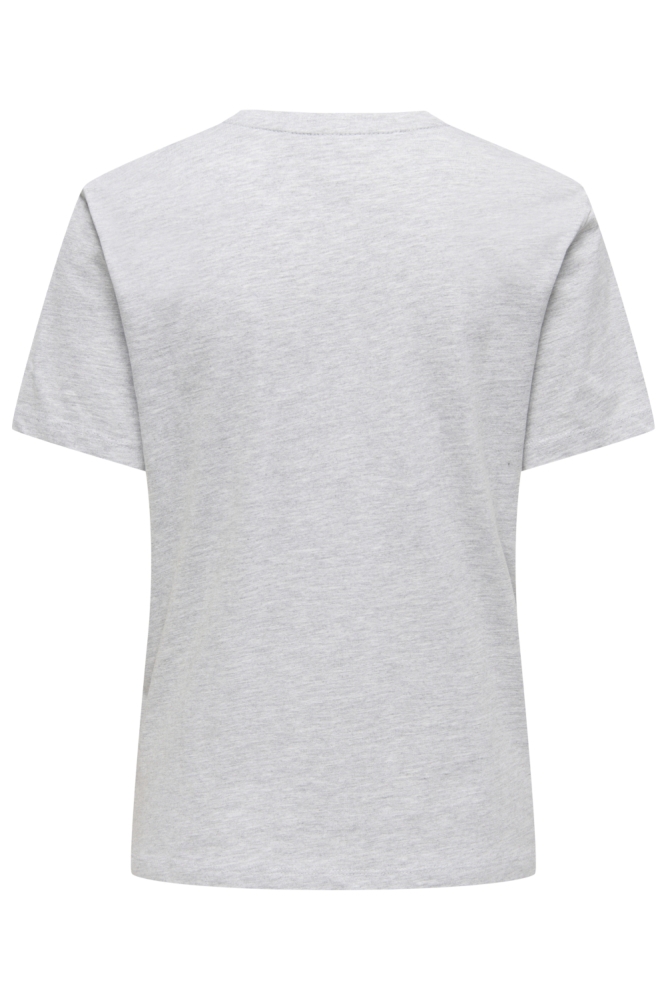 ONLKITA S/S SHELL T-SHIRT BOX CS JR 15367802 LIGHT GREY MELA/SEASHELL